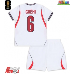 Inglaterra Marc Guehi #6 Primera Equipación Niños Mundial 2026 Manga Corta (+ Pantalones cortos)